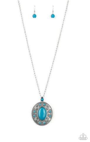 Sunset Sensation- Blue Necklace