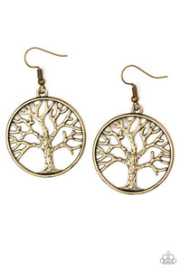 My Treehouse is Your Treehouse- Brass Earrings