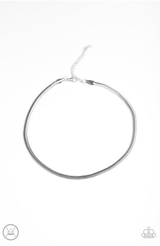 Flat Out Fierce- Silver Choker