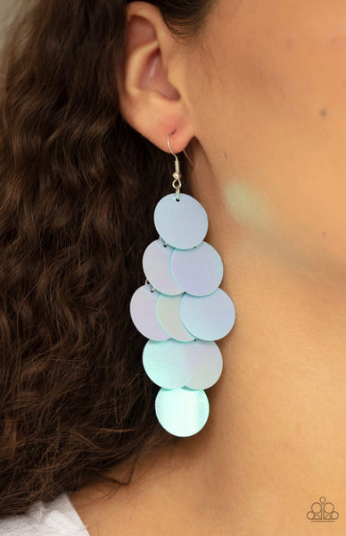 Mermaid Shimmer- Blue Earrings