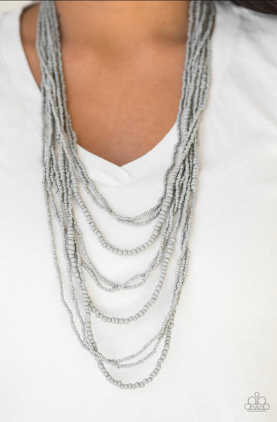 Totally Tonga- Silver Necklace