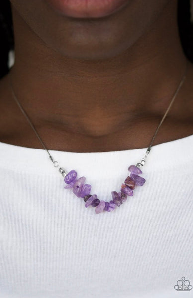 Back To Nature- Purple Necklace