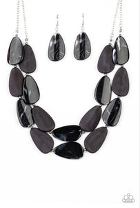 Colorfully Calming- Black Necklace