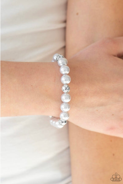 Rosy Radiance- Silver Bracelet