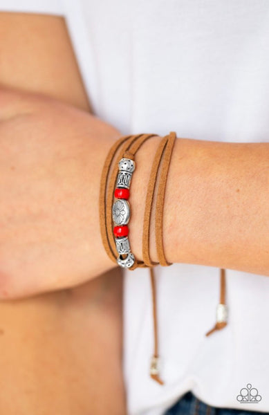 Clear A Path- Red Urban Bracelet