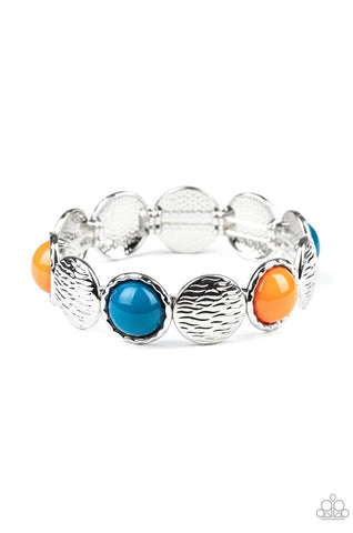 Boardwalk Boho- Silver Multi Bracelet