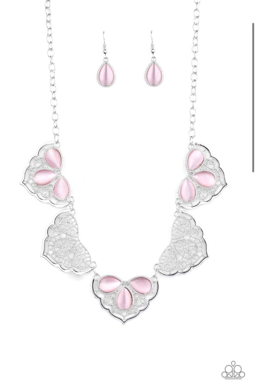 East Coast Essence- Pink Necklace