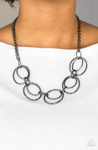 Urban Orbit- Black Necklace #1508