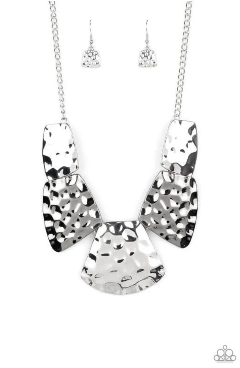 Haute Plates- Silver Necklace