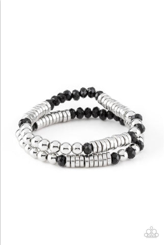 Downright Dressy- Black Bracelet