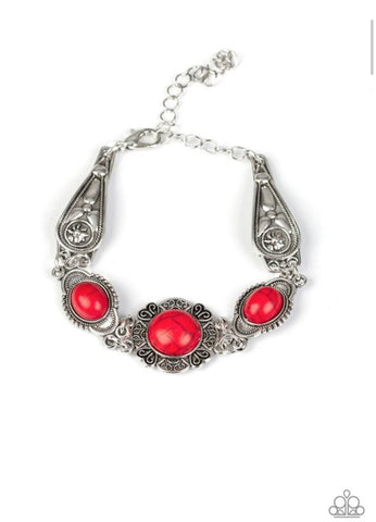 Serenely Southern- Red Bracelet