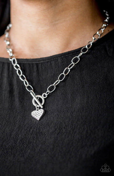 Harvard Hearts- Silver Necklace