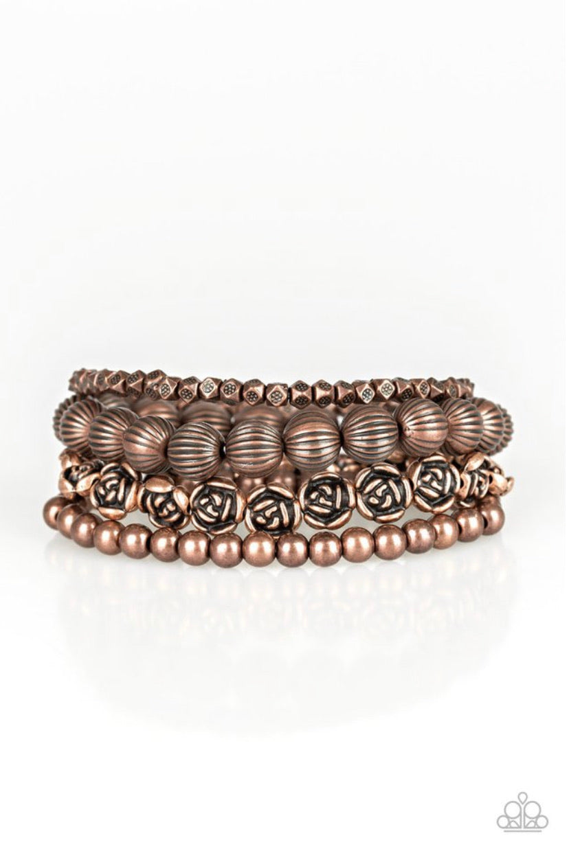 Rose Garden Gala- Copper Bracelet