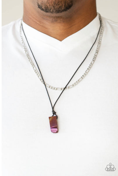 Lookin’ Slick- Brown Urban Necklace