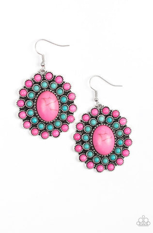 Stone Solstice- Pink Earrings