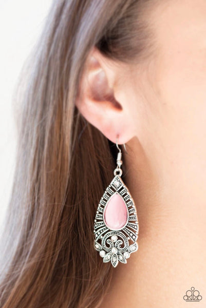 Majestically Malibu- Pink Earrings