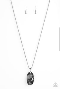 Gemstone Grandeur- Silver Necklace