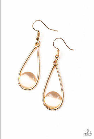 Over The Moon- Gold Earrings