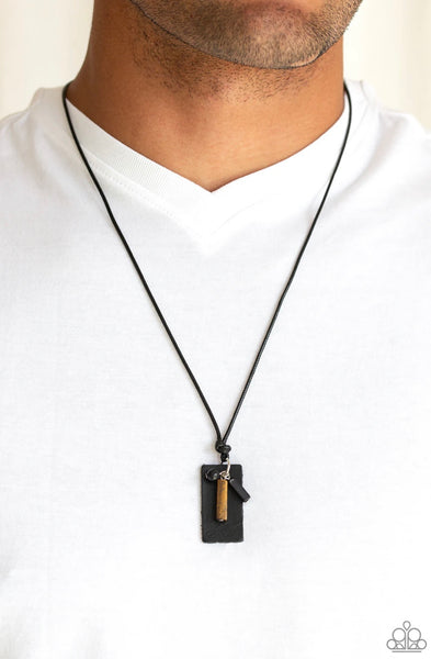 Explorer Edge- Black Urban Necklace