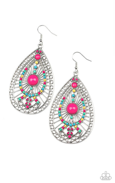 Just Dropping By- Multi Earrings #1267