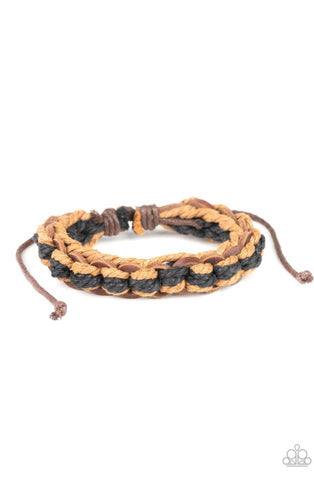 Weave It To Me- Brown Urban Bracelet