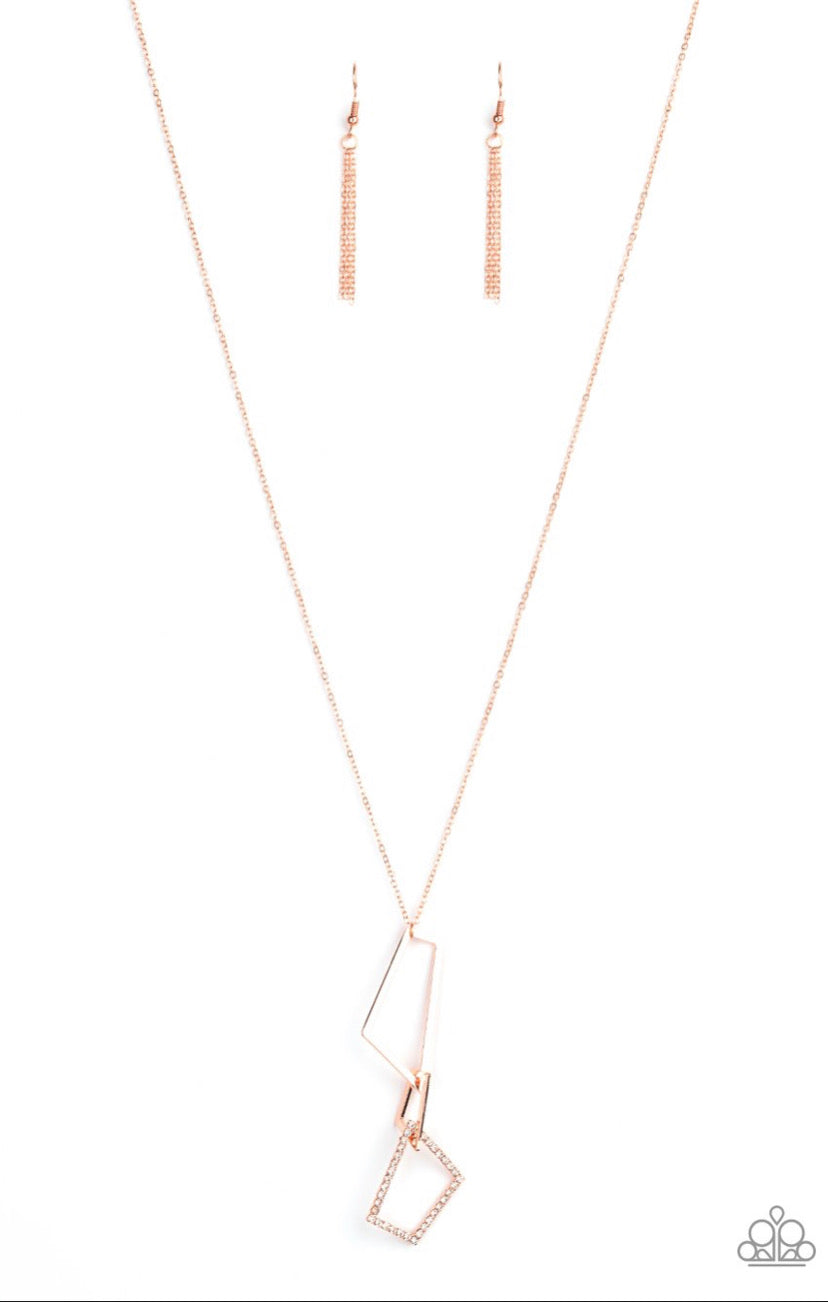 Shapely Silhouettes- Copper Necklace