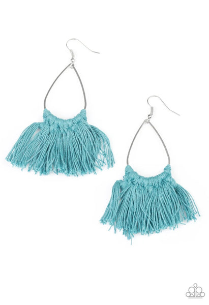 Tassel Treat- Blue Earrings