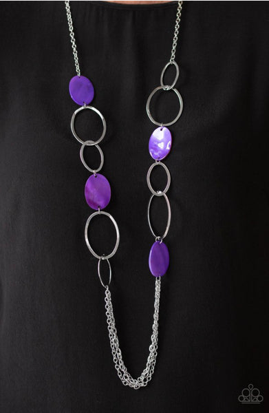 Kaleidoscope Coasts- Purple Necklace