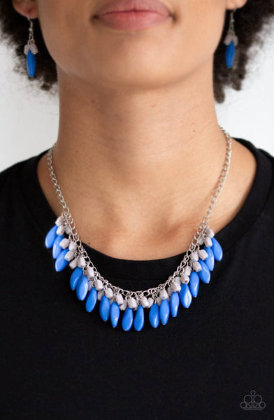 Bead Binge- Blue Necklace