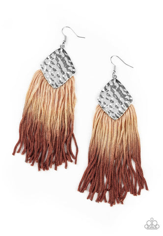 Dip In- Brown Earrings