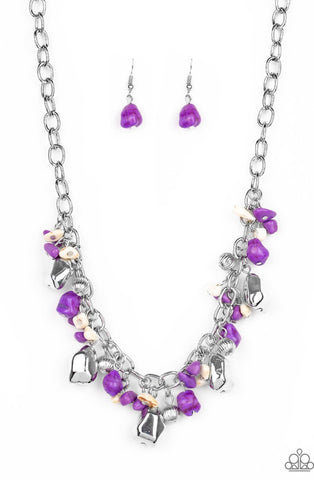 Quarry Trail- Purple Necklace