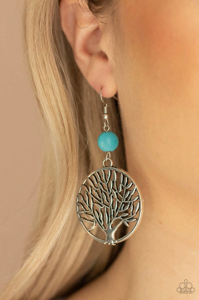 Bountiful Branches- Blue Earrings