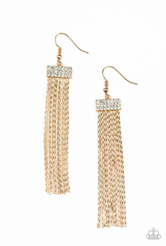 Twinkling Tapestry- Gold Earrings