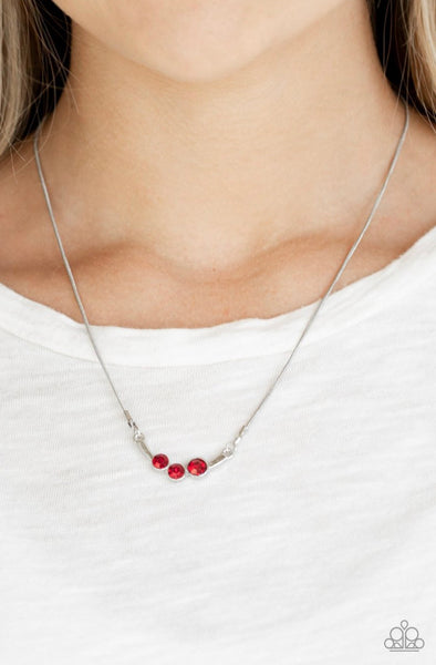 Sparkling Stargazer- Red Necklace