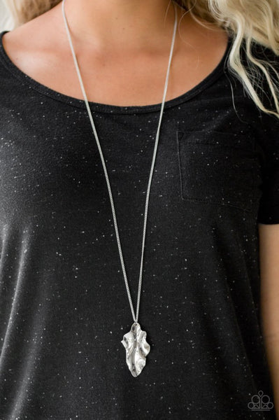 Fiercely Fall- Silver Necklace