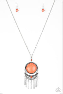 Rural Rustler- Orange Necklace