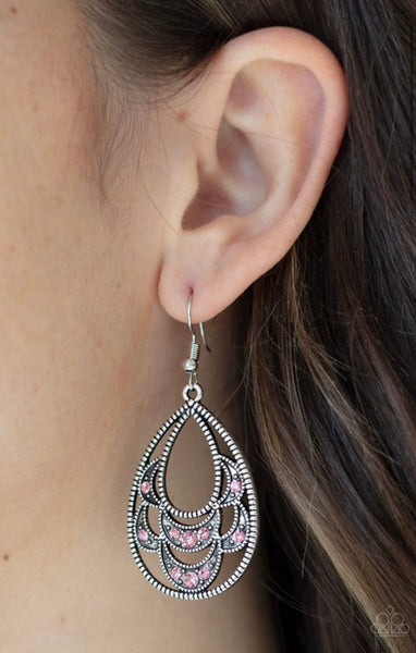 Malibu Macrame- Pink Earrings