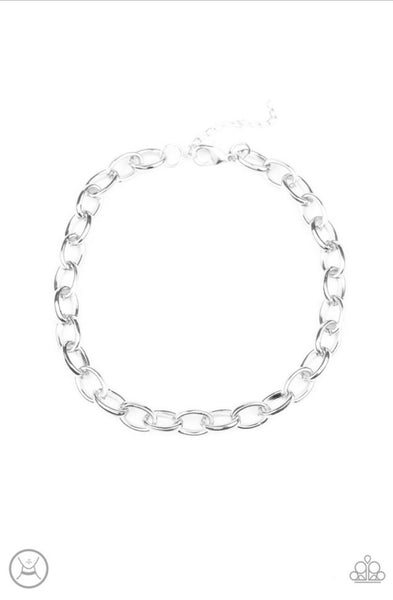 Urban Uplink- Silver Choker Necklace