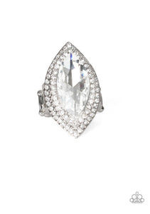 Jaw-Dropping Dazzle- White Ring