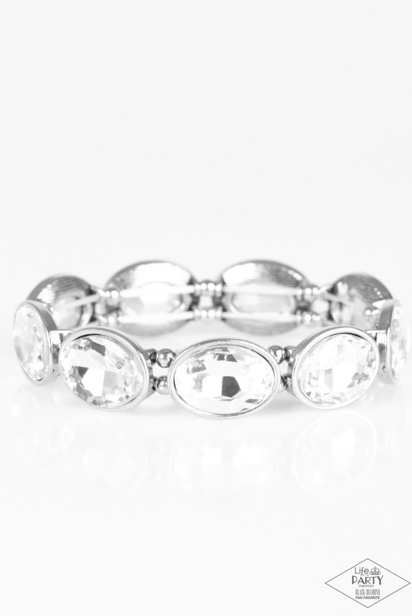 Diva In Disguise- White Bracelet #0555