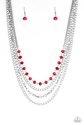 Extravagant Elegance- Red Necklace