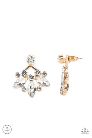 Crystal Constellations- Gold Post Earrings