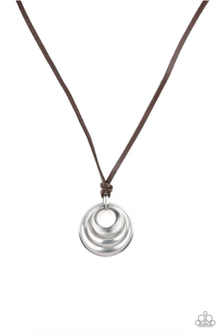 Desert Spiral- Silver Urban Necklace