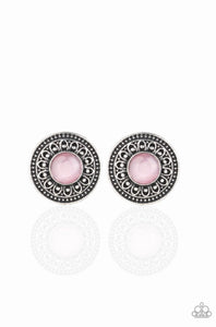 Fine Flora- Pink Post Earrings