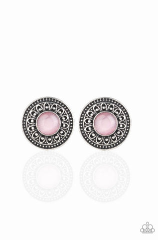 Fine Flora- Pink Post Earrings