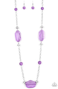 Crystal Charm- Purple Necklace