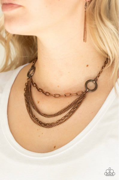 Chains of Command- Copper Necklace