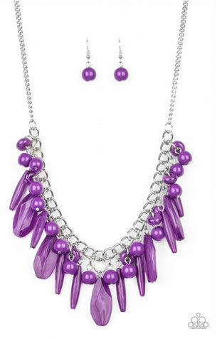 Miami Martinis- Purple Necklaces