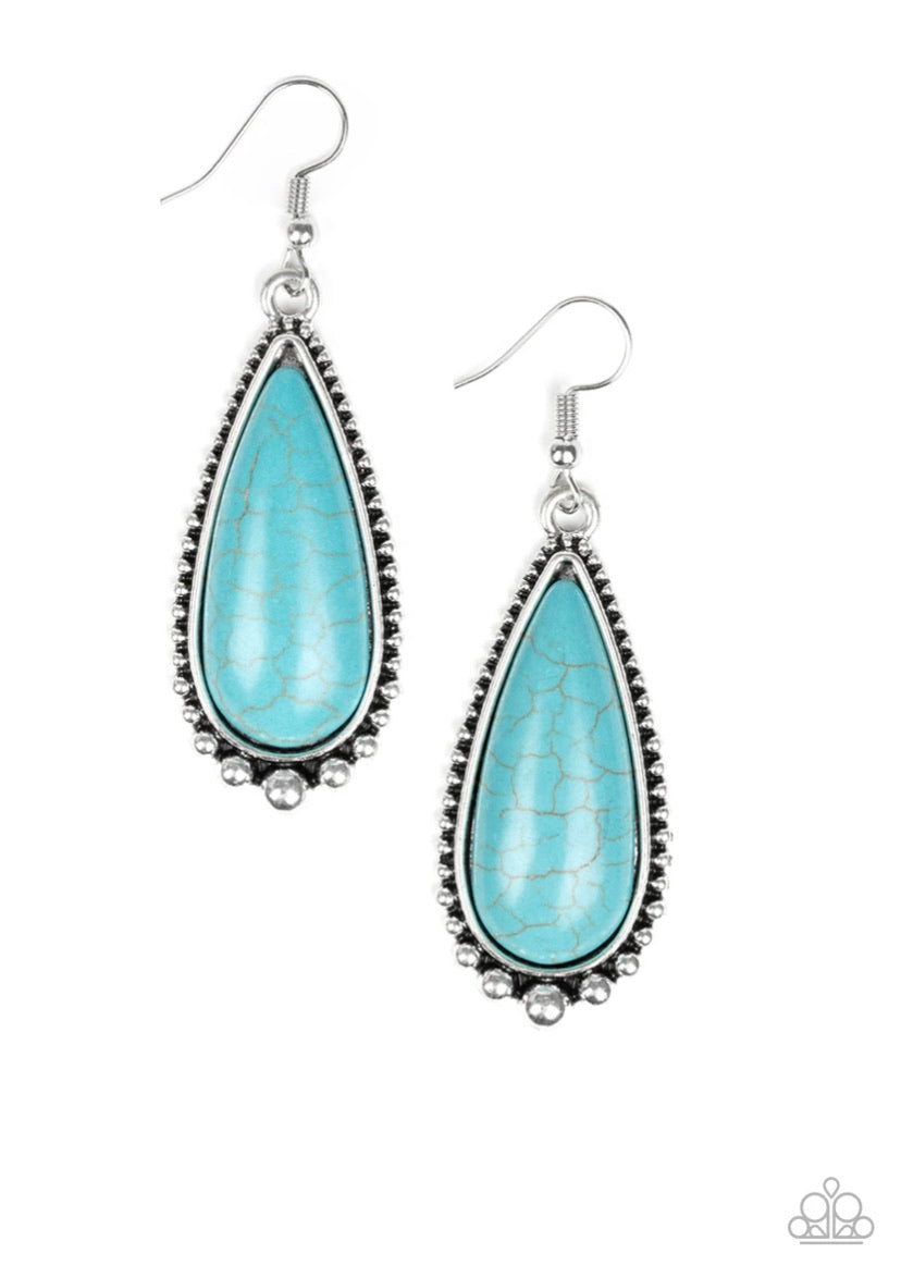 Desert Quench- Blue Earrings