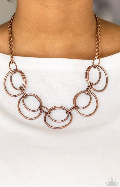 Urban Orbit- Copper Necklace